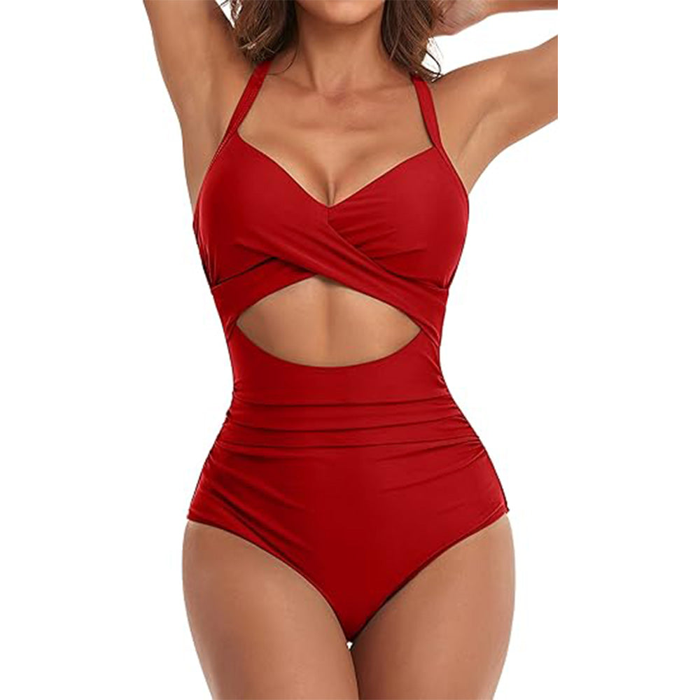 🔥Bombshell Beach Alert! Tummy Control Swimsuit w/ Sexy Cutouts✨ High Waisted One Piece💦 Wrap Tie Back | TikTok’s Obsession 🔥Bombshell Beach Alert! Tummy Control Swimsuit w/ Sexy Cutouts✨ High Waisted One Piece💦 Wrap Tie Back | TikTok’s Obsession